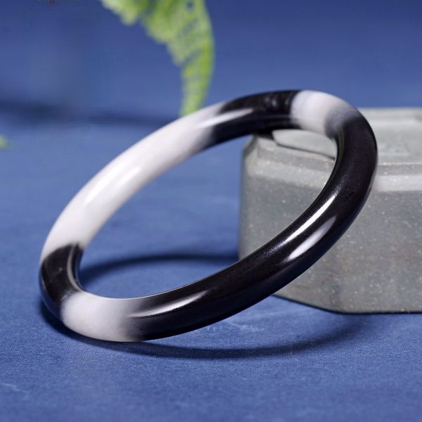 black white jade 54-64mm bangle fashion accessories jadeite natural charm women men hand carved round bangle women's jewelry
black white jade 54-64mm bangle fashion accessories jadeite natural charm women men hand carved round bangle women's jewelry
