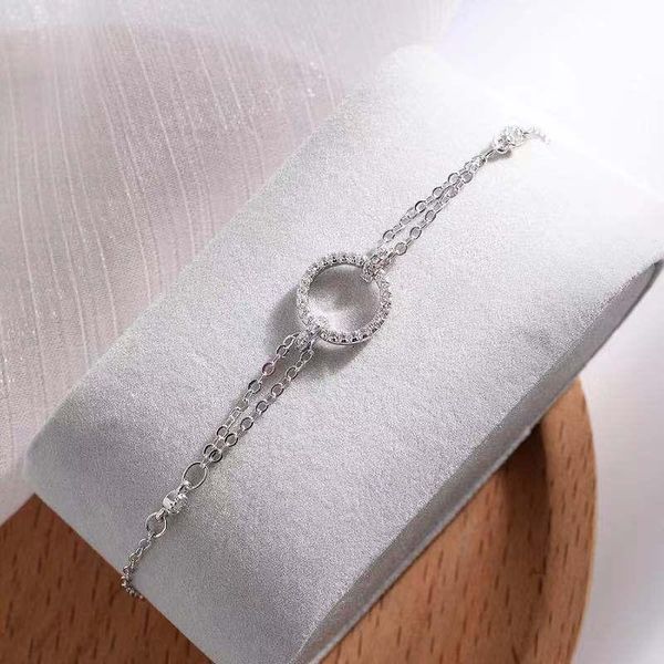 link, chain s925 sterling silver hollow zircon circle bracelet, simple literary full diamond jewelry bracelet for women, Black
link, chain s925 sterling silver hollow zircon circle bracelet, simple literary full diamond jewelry bracelet for women, Black