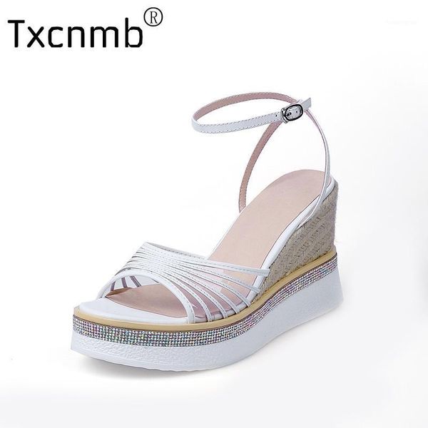 sandals txcnmb genuine leather women wedge heel fashion open toe ankle cross lace-up 9cm ultra high heels platform shoes female1, Black
sandals txcnmb genuine leather women wedge heel fashion open toe ankle cross lace-up 9cm ultra high heels platform shoes female1, Black