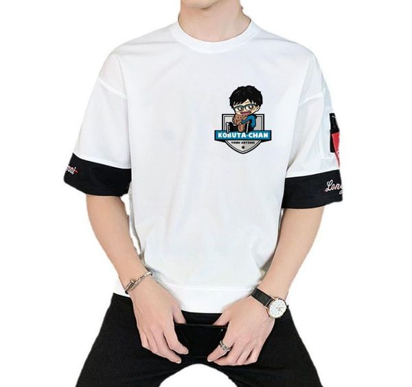 men's t-shirts japan anime yuri on ice t shirt casual summer short sleeves teenagers cartoon men tees, White;black
men's t-shirts japan anime yuri on ice t shirt casual summer short sleeves teenagers cartoon men tees, White;black