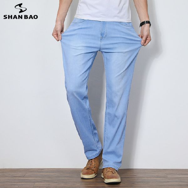 summer thin section comfortable stretch cotton men's loose straight jeans new brand light blue leisure jeans oversized 201111
summer thin section comfortable stretch cotton men's loose straight jeans new brand light blue leisure jeans oversized 201111