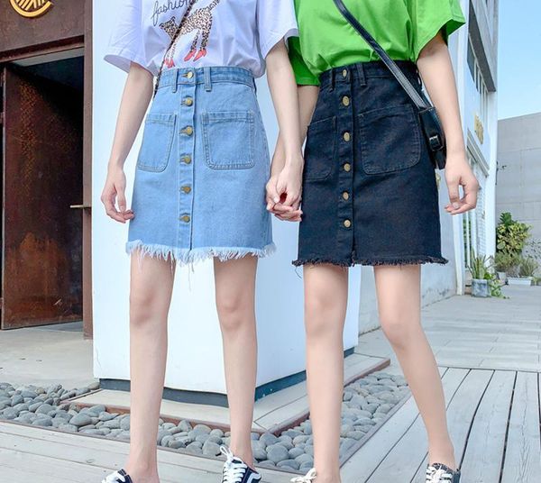 skirts denim skirt high waist a-line mini women summer arrivals single button pockets blue jean, Black
skirts denim skirt high waist a-line mini women summer arrivals single button pockets blue jean, Black