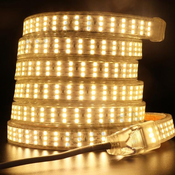 strips 276leds/m smd 2835 220v led strip lamp waterproof three row tape rope flexible light outdoor decoration lights
strips 276leds/m smd 2835 220v led strip lamp waterproof three row tape rope flexible light outdoor decoration lights