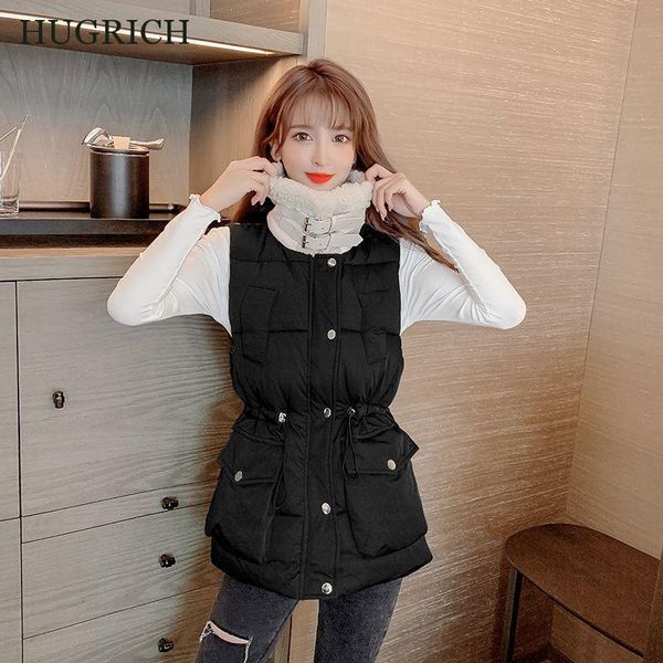 women's 2021 lamb hair stitching cotton vest fashion casual mid-length thick warm vest all-match jacket, Black;white
women's 2021 lamb hair stitching cotton vest fashion casual mid-length thick warm vest all-match jacket, Black;white