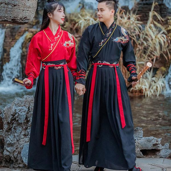 ethnic clothing couples chinese traditional hanfu ancient han dynasty princess dance dress outfit stage cosplay costume for men/women, Red
ethnic clothing couples chinese traditional hanfu ancient han dynasty princess dance dress outfit stage cosplay costume for men/women, Red