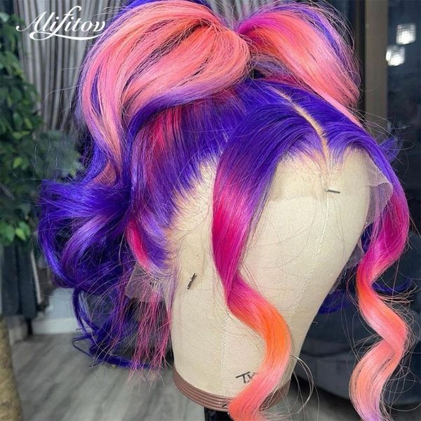 lace wigs alifitov purple pink wig ombre front body wave with baby hair pre plucked colored human for women, Black;brown
lace wigs alifitov purple pink wig ombre front body wave with baby hair pre plucked colored human for women, Black;brown