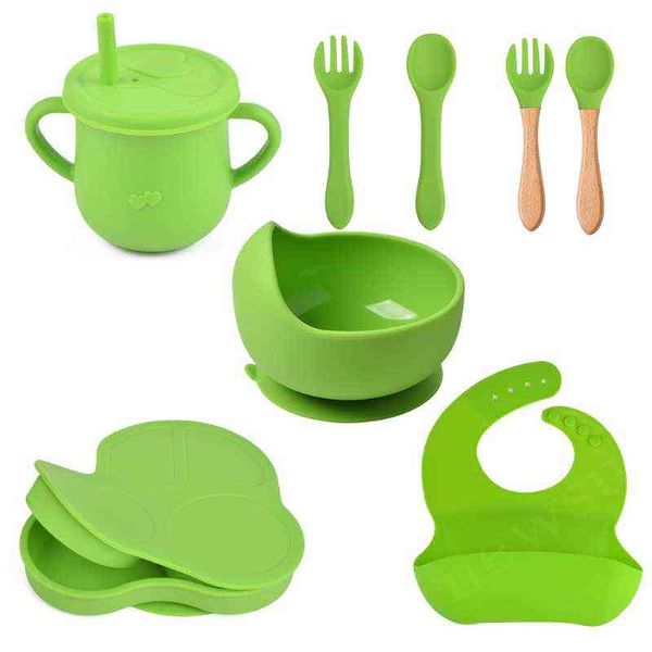 f1cb 8 pcs baby silicone bib divided dinner plate with lid sucker bowl spoon fork straw cup set training feeding food utensil g1210
f1cb 8 pcs baby silicone bib divided dinner plate with lid sucker bowl spoon fork straw cup set training feeding food utensil g1210