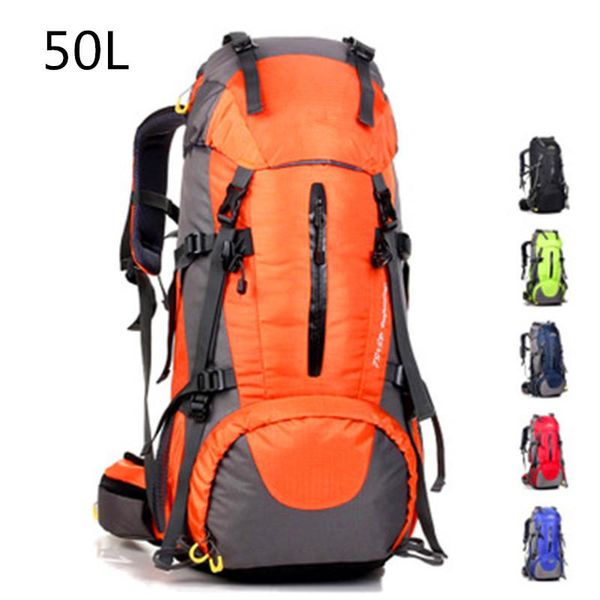 50l sports hiking backpack for men outdoor large shoulder bag women camping accessories rucksack nylon 
50l sports hiking backpack for men outdoor large shoulder bag women camping accessories rucksack nylon