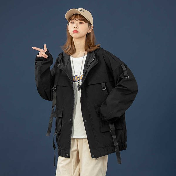 men's jackets korean style loose cargo jacket streetwear long sleeve pockets ribbons coat vintage autumn casual women gxzv 9345, Black;brown
men's jackets korean style loose cargo jacket streetwear long sleeve pockets ribbons coat vintage autumn casual women gxzv 9345, Black;brown