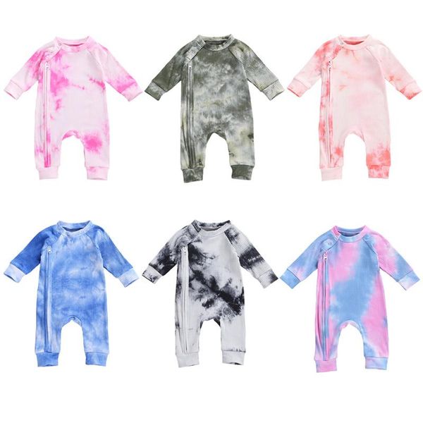 jumpsuits 2021 baby spring autumn clothing 6 colors girls boys tie dye romper long sleeve zipper button ribbed playsuits, Blue
jumpsuits 2021 baby spring autumn clothing 6 colors girls boys tie dye romper long sleeve zipper button ribbed playsuits, Blue