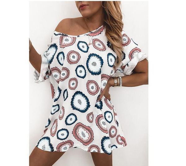 2021 flower quarter sleeve casual t-shirt for women, Black