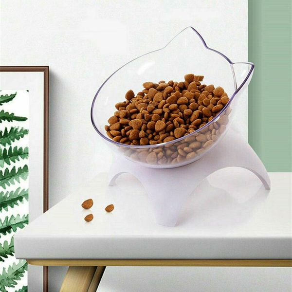 

cat bowls & feeders elevated bowl with raised stand 15 degree tilted design neck guard pet food water feeder for small dog