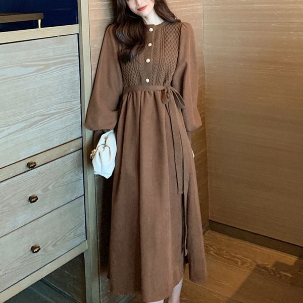 french women vintage korean one-piece elegant knitted sweater winter woman long sleeve midi es 4d0k, Black;gray
french women vintage korean one-piece elegant knitted sweater winter woman long sleeve midi es 4d0k, Black;gray