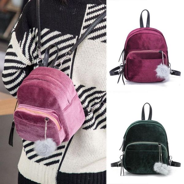 backpack style anti-theft mini fur ball fashion shoulder bag solid women girls travel school bags for teenage dropship
backpack style anti-theft mini fur ball fashion shoulder bag solid women girls travel school bags for teenage dropship
