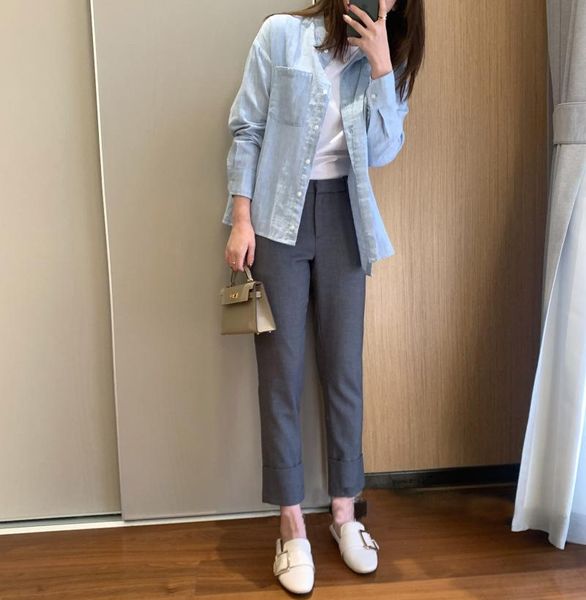 women's pants & capris fashion not easy wrinkle soft flanging spring 20210508, Black;white
women's pants & capris fashion not easy wrinkle soft flanging spring 20210508, Black;white