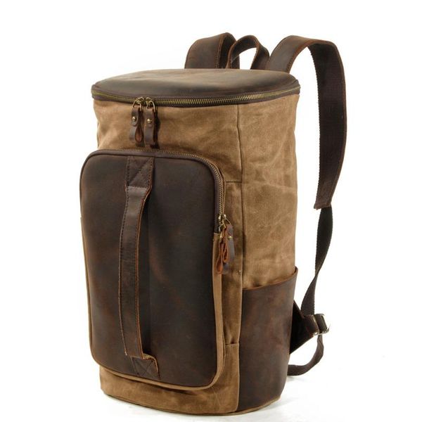 2021 male shoulder bag retro style man outdoor sports travel leisure handbags large capacity canvas college student backpack
2021 male shoulder bag retro style man outdoor sports travel leisure handbags large capacity canvas college student backpack