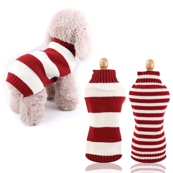 dog apparel pet clothes winter stripe sweater chihuahua puppy cat small christmas clothing knitted pullover supplies
dog apparel pet clothes winter stripe sweater chihuahua puppy cat small christmas clothing knitted pullover supplies