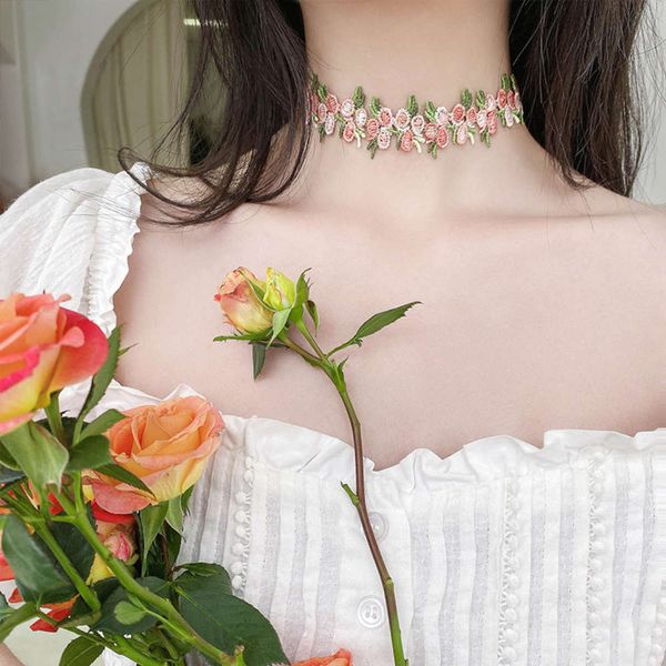 hbp fashion south korea east gate new japanese and hansen women's department downton rose flowers versatile neck chain, Silver
hbp fashion south korea east gate new japanese and hansen women's department downton rose flowers versatile neck chain, Silver