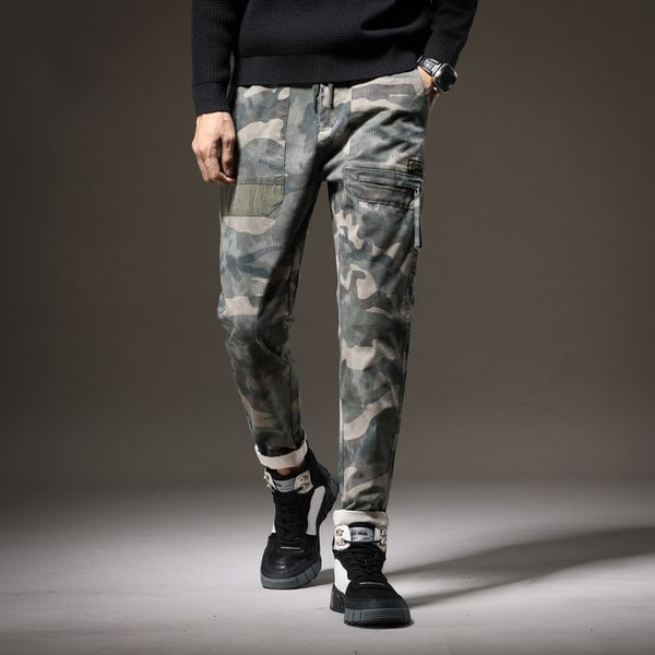2021 new fashion streetwear men jeans camouflage casual cargo pants korean style designer elastic hip hop leisure trousers u7er, Blue
2021 new fashion streetwear men jeans camouflage casual cargo pants korean style designer elastic hip hop leisure trousers u7er, Blue