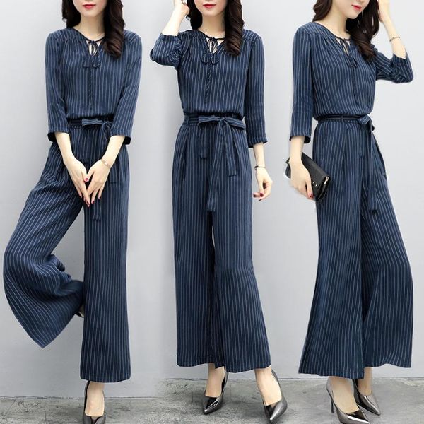 women's tracksuits spring striped 2 piece set women pantalon taille haute femme wide leg pants conjunto feminino ensemble deux pieces u, Gray
women's tracksuits spring striped 2 piece set women pantalon taille haute femme wide leg pants conjunto feminino ensemble deux pieces u, Gray