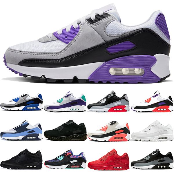 wholesale original 90 running shoes triple white black red unc hyper royal yellow camo orange cool grey supernova outdoor sports trainers sn
