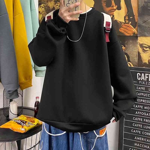 men's hoodies & sweatshirts fashion mens casual harajuku solid color men oversized korean woman loose pullovers 4xl 2syn, Black
men's hoodies & sweatshirts fashion mens casual harajuku solid color men oversized korean woman loose pullovers 4xl 2syn, Black