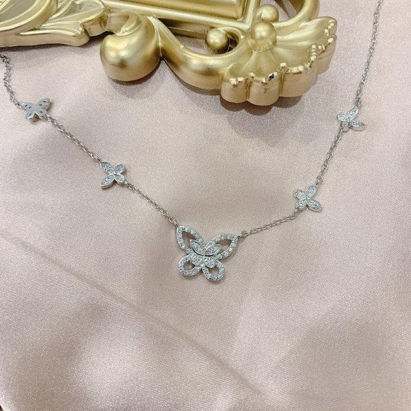 chains luxury ins wind graff five butterfly set auger drill hollow-out clavicle chain necklace women in europe and the spot, Silver
chains luxury ins wind graff five butterfly set auger drill hollow-out clavicle chain necklace women in europe and the spot, Silver