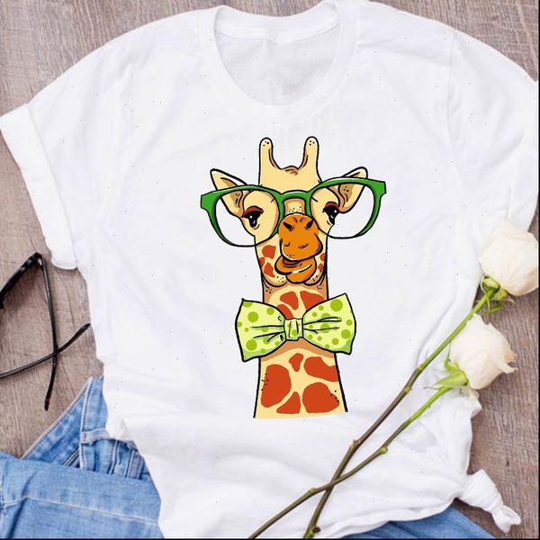 women graphic giraffe bow funny animal fashion cartoon clothes lady tees print clothing female t shirt womens t shirt, White
women graphic giraffe bow funny animal fashion cartoon clothes lady tees print clothing female t shirt womens t shirt, White