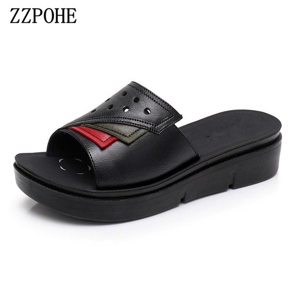 slippers zzpohe summer mother large size soft bottom pu leather women flat slip on comfortable beach woman fashion shoe, Black
slippers zzpohe summer mother large size soft bottom pu leather women flat slip on comfortable beach woman fashion shoe, Black