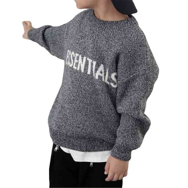 mt5104 children's ess double thread round neck jacquard thickened letter sweater, Black
mt5104 children's ess double thread round neck jacquard thickened letter sweater, Black