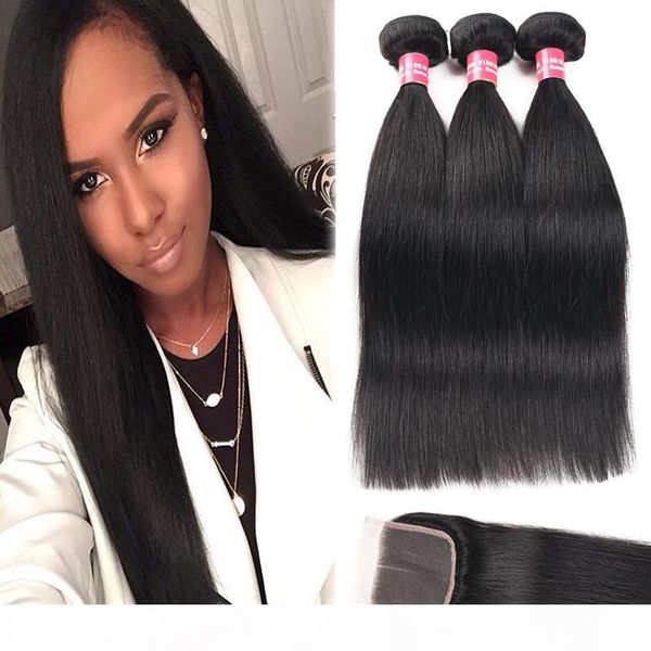 8a remy 3 bundles brazilian straight body wave kinky curly deep wave hair with 4*4 lace closure 100% human hair weaves natural black color
8a remy 3 bundles brazilian straight body wave kinky curly deep wave hair with 4*4 lace closure 100% human hair weaves natural black color