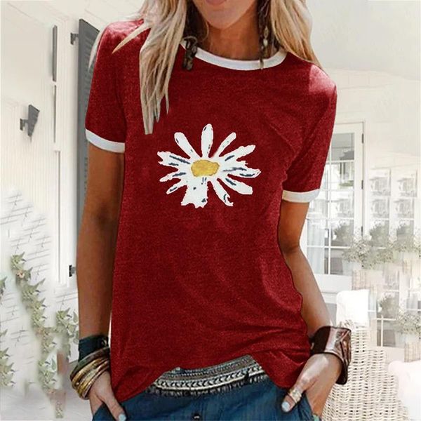 women's t-shirt plus size 5xl 2021 summer t shirt cute little daisy print casual women tshirts o neck tee oversized black vintage, White
women's t-shirt plus size 5xl 2021 summer t shirt cute little daisy print casual women tshirts o neck tee oversized black vintage, White