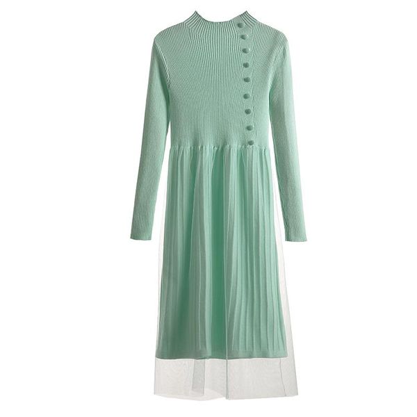 casual dresses splicing net yarn elegant vestido festa pastel trendy robe style knitted winter dress women office ladies, Black;gray
casual dresses splicing net yarn elegant vestido festa pastel trendy robe style knitted winter dress women office ladies, Black;gray