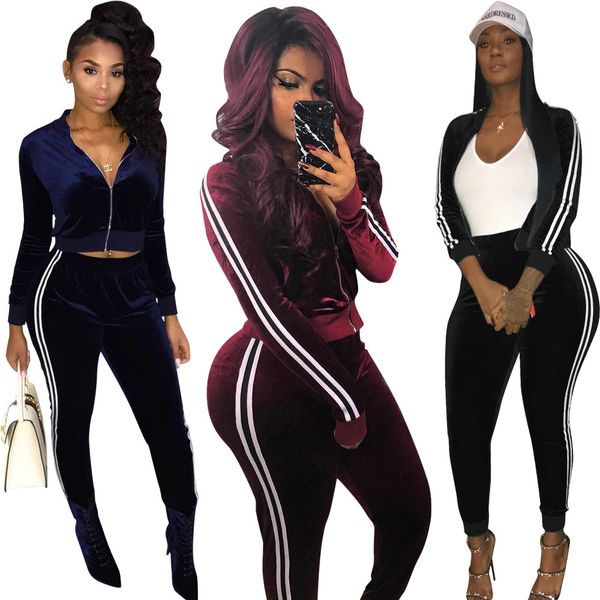 european american women's spring fashion fall and winter personality gold leisure velvet section two parts/set al86 r921, Gray
european american women's spring fashion fall and winter personality gold leisure velvet section two parts/set al86 r921, Gray