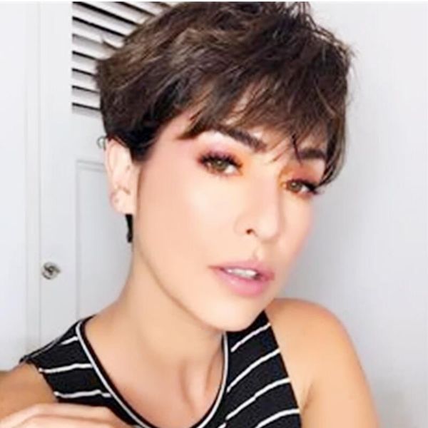 short human hair pixie cut wigs brazilian straight none lace front wig for black women, Black;brown
short human hair pixie cut wigs brazilian straight none lace front wig for black women, Black;brown