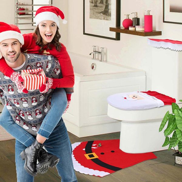 new xmas toilet lid cover seat cover rug set door mat bathroom rug carpet soft floor non slip water absorbent
new xmas toilet lid cover seat cover rug set door mat bathroom rug carpet soft floor non slip water absorbent