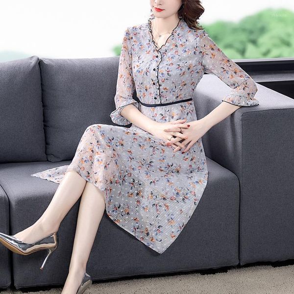 french style three quarter sleeve women dress spring chiffon dresses design and color 8063 casual, Black;gray
french style three quarter sleeve women dress spring chiffon dresses design and color 8063 casual, Black;gray