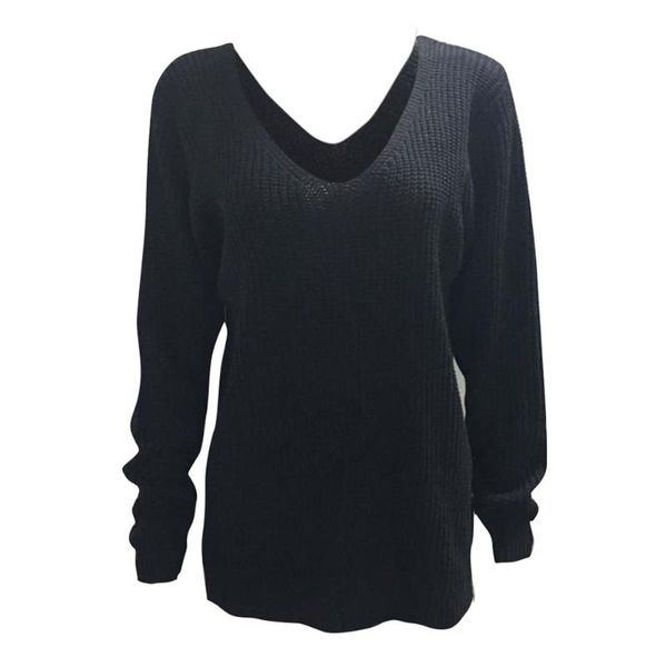 women's sweaters women loose fall winter sweater long sleeve knitted casual blusa de frio feminina sueter mujer invierno w715, White;black