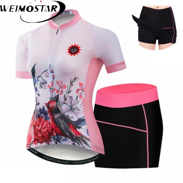 racing sets weimostar short sleeve women's cycling jersey team bicycle mini dress shorts cycle clothing maillot bike clothes, Black;blue
racing sets weimostar short sleeve women's cycling jersey team bicycle mini dress shorts cycle clothing maillot bike clothes, Black;blue