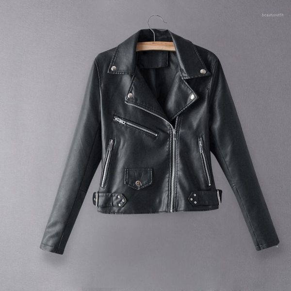 jtfanwomen autumn winter black faux leather jackets zipper basic coat turn-down collar biker jacket plus size s-xl#j30 women's &
jtfanwomen autumn winter black faux leather jackets zipper basic coat turn-down collar biker jacket plus size s-xl#j30 women's &