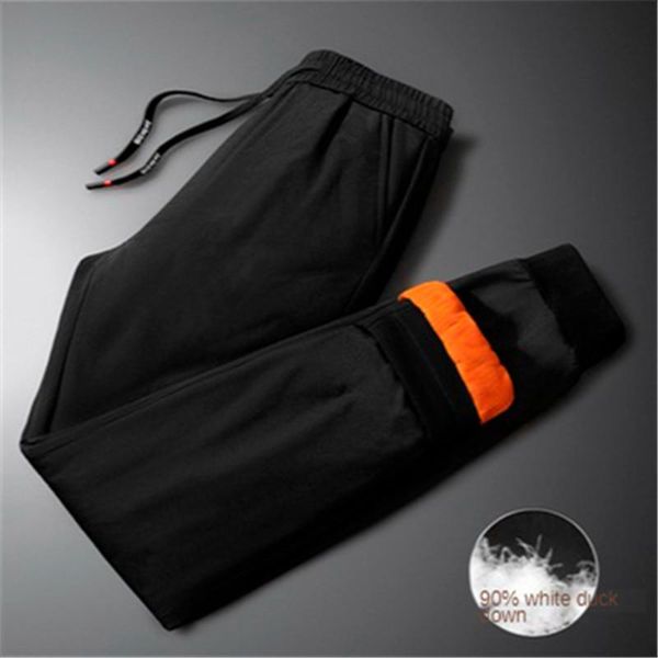 men's pants 2021 style casual stretch down trousers 90% white duck thickened plus velvet warm cotton, Black
men's pants 2021 style casual stretch down trousers 90% white duck thickened plus velvet warm cotton, Black