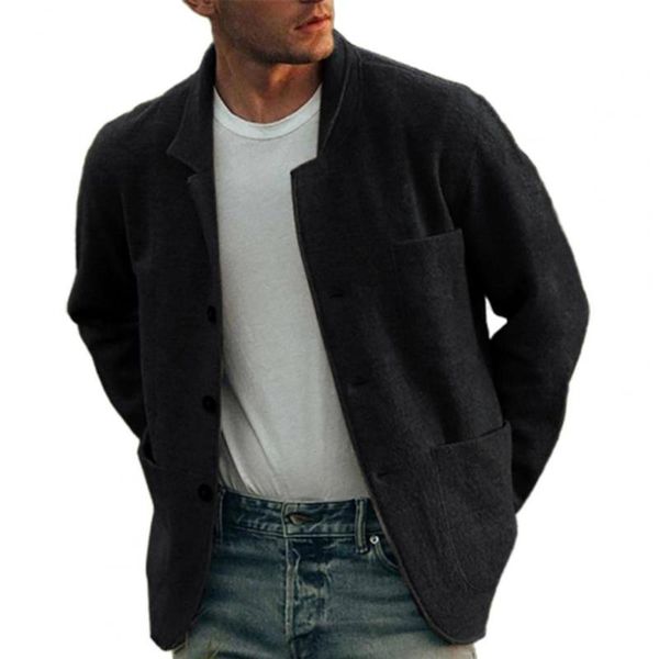 men's jackets men coat solid color single-breasted casual stand collar winter jacket for daily wear, Black;brown
men's jackets men coat solid color single-breasted casual stand collar winter jacket for daily wear, Black;brown
