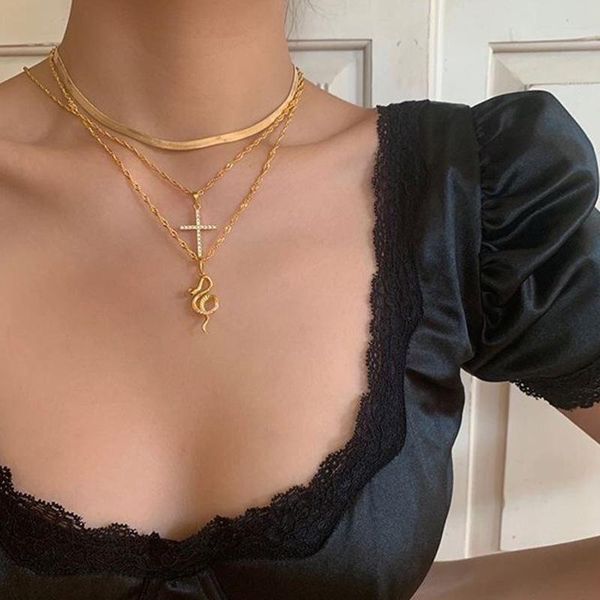 chokers vienkim 2021 thin snake chain necklace for women fashion collar gold choker necklaces party accessories minimalist jewelry, Golden;silver
chokers vienkim 2021 thin snake chain necklace for women fashion collar gold choker necklaces party accessories minimalist jewelry, Golden;silver
