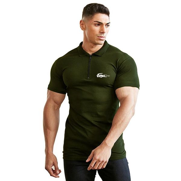 men's polos casual short sleeves t shirt men gyms fitness t-shirt male training workout cotton slim tees white fashion clothes, White;black
men's polos casual short sleeves t shirt men gyms fitness t-shirt male training workout cotton slim tees white fashion clothes, White;black
