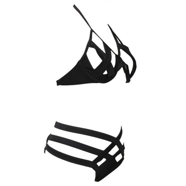 women black hollow out lace up halter push up bra high waist briefs bikini set swimsuit beach bathing two-piece suits
women black hollow out lace up halter push up bra high waist briefs bikini set swimsuit beach bathing two-piece suits