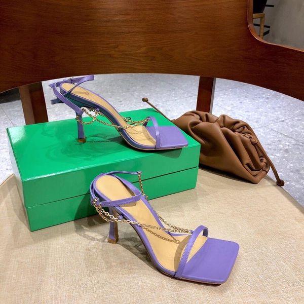 2021 summer shoes woman rome shallow sandals square toes super high heels sandals many chain deora bota feminina, Black
2021 summer shoes woman rome shallow sandals square toes super high heels sandals many chain deora bota feminina, Black