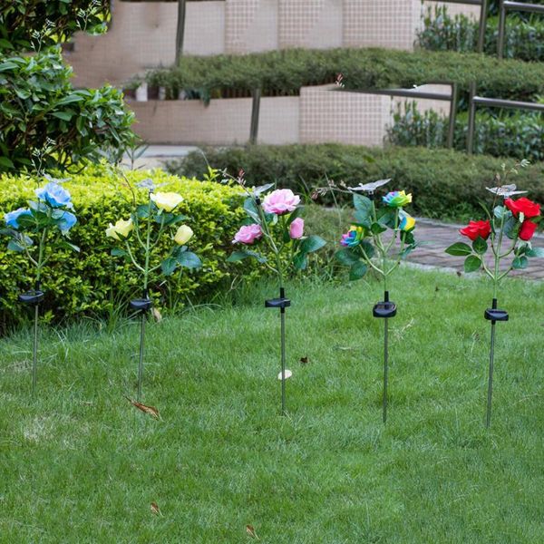 lawn lamps 2pcs colorful garden ground plug lamp outdoor luminous butterfly rose home courtyard decoration stakes
lawn lamps 2pcs colorful garden ground plug lamp outdoor luminous butterfly rose home courtyard decoration stakes