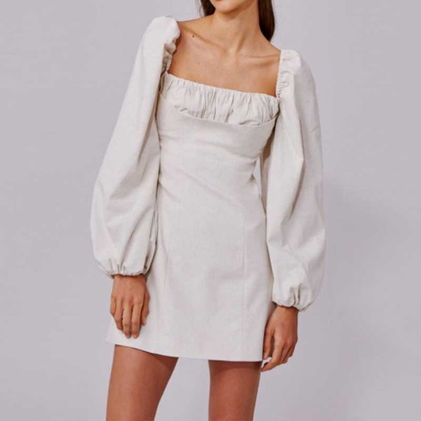spring summer lantern sleeve shirring dresses for women fashion sweet fresh backless vestido feminino 210525, Black;gray
spring summer lantern sleeve shirring dresses for women fashion sweet fresh backless vestido feminino 210525, Black;gray