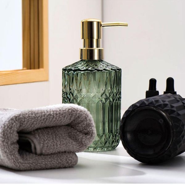 duaqiaocxue liquid soap dispenser 400ml chic glass refill empty bottle home el bathroom conditioner hand shampoo detergent container
duaqiaocxue liquid soap dispenser 400ml chic glass refill empty bottle home el bathroom conditioner hand shampoo detergent container