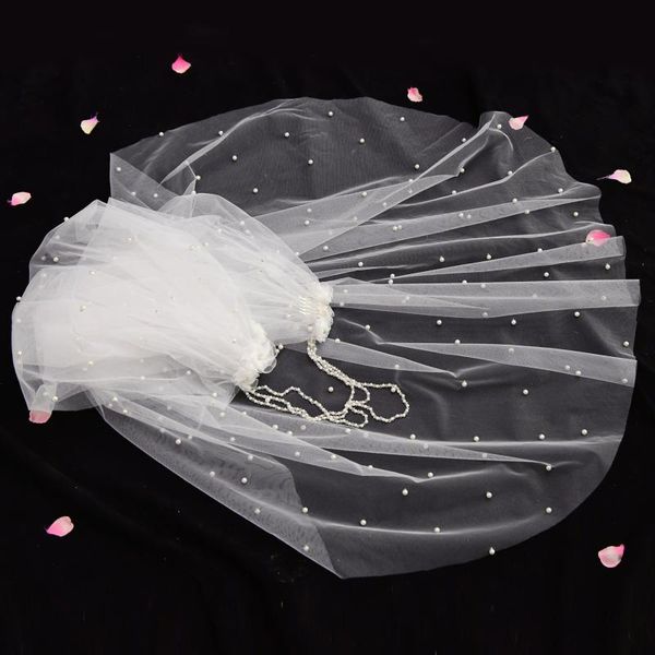 bridal veils simple wedding short v03 with comb, white one layer tulle crystal beads for marriage accessories, Black
bridal veils simple wedding short v03 with comb, white one layer tulle crystal beads for marriage accessories, Black